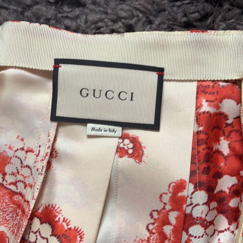 GUCCI Silk Pleated skirt IT 40/US M - Picture 4 of 5
